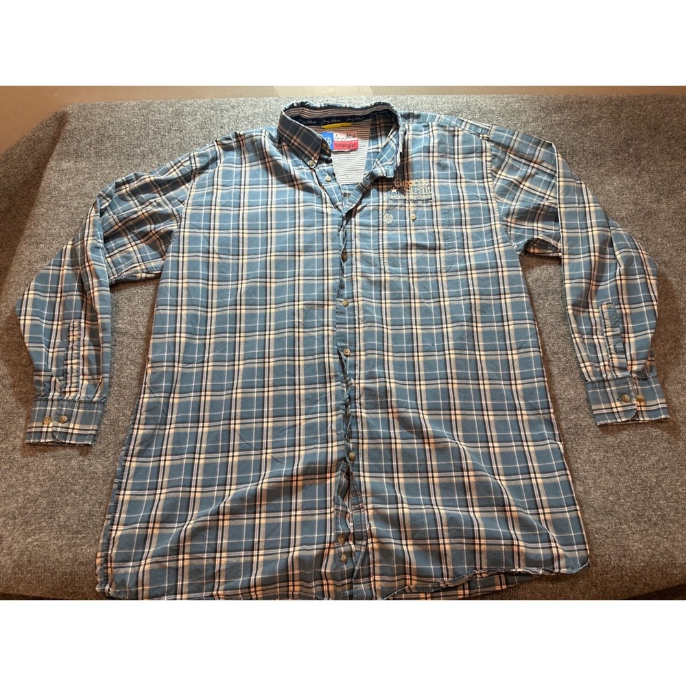 Wrangler George Strait 2012 Team Roping Classic GSTRC Cowboy Cut Plaid Shirt